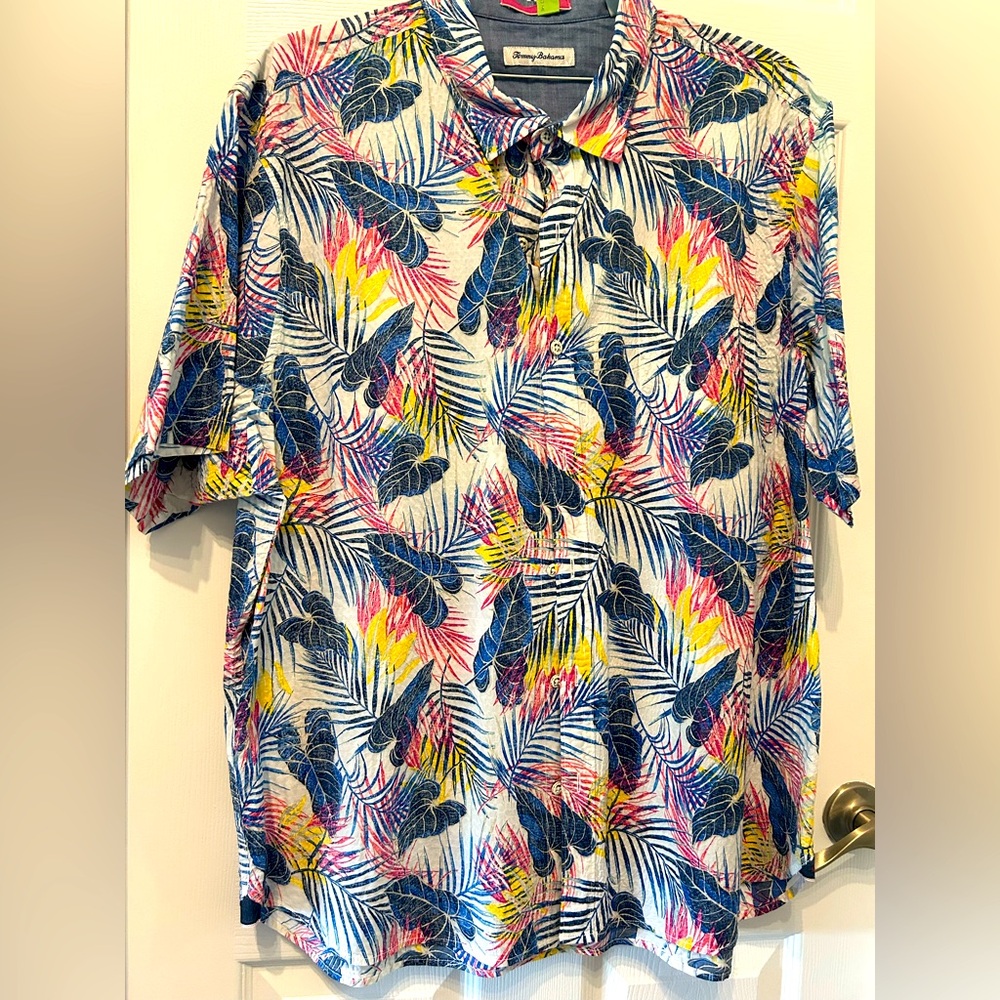 Tommy Bahama button down shirt in like new condition- size 2XL
